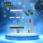 Self Leveling Cement Tool Kit With Spiked Roller, Extension Pole, Epoxy Shoes New. Price: $67.15.