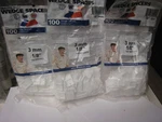 300 Tile Wedge Spacers 1/8" 3MM Two 2 Sided White Plastic Shims Tavy New. Price: $39.99.