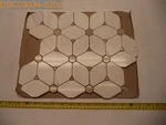 QTY=9: Msi 12.6" X 10.83" 0.38" Cecily Creme Marble Pattern 10747583062243 Open. Price: $122.02.