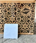 Handmade Moroccan Zellige Tiles 4X4 Dusty Blue 96 New In Box. Price: $79.99.