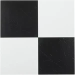 Tivoli Self Adhesive Vinyl Floor Tiles, 45 - X 12", Black & White Pe New. Price: $66.99.