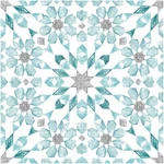 Floorpops FP2949 Radiance Peel & Stick Tiles, Blue 12"L X 12"W 0.06"T New. Price: $22.41.
